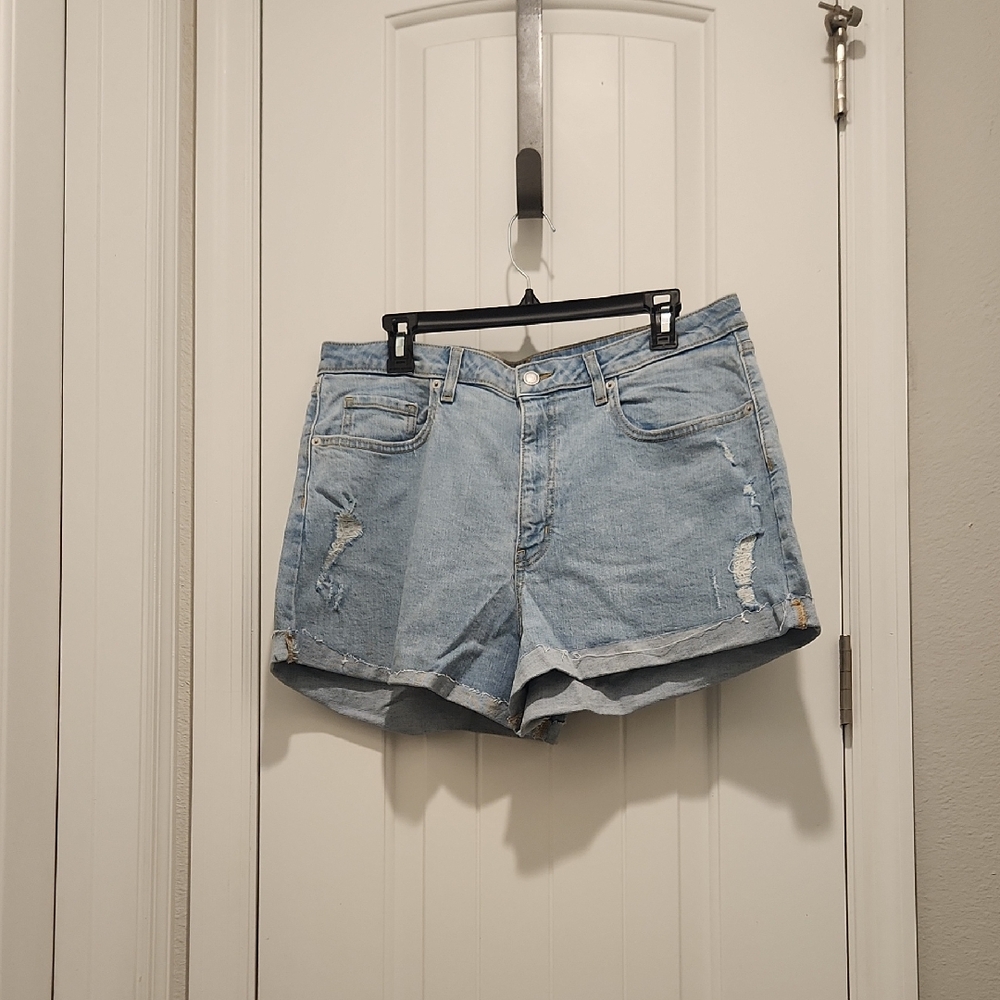 Wild Fable Blue Distressed Jean Shorts